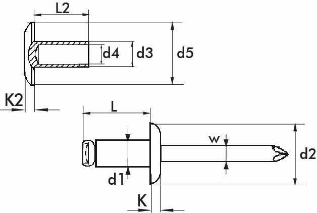 REMACHE GRIP MATE HEMBRA BRALO ACERO